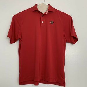 FootJoy FJ Golf Polo Shirt Mens L Red Short Sleeve Ford's Colony Country Club